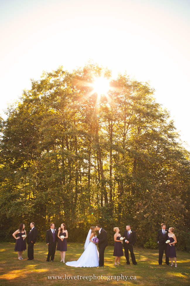 wedding party in the late afternoon sun; image by www.lovetreephotography.ca