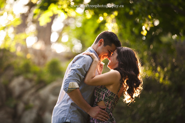 romantic sunset engagement session at whytecliff park ; image by wedding photographers Love Tree Photography
