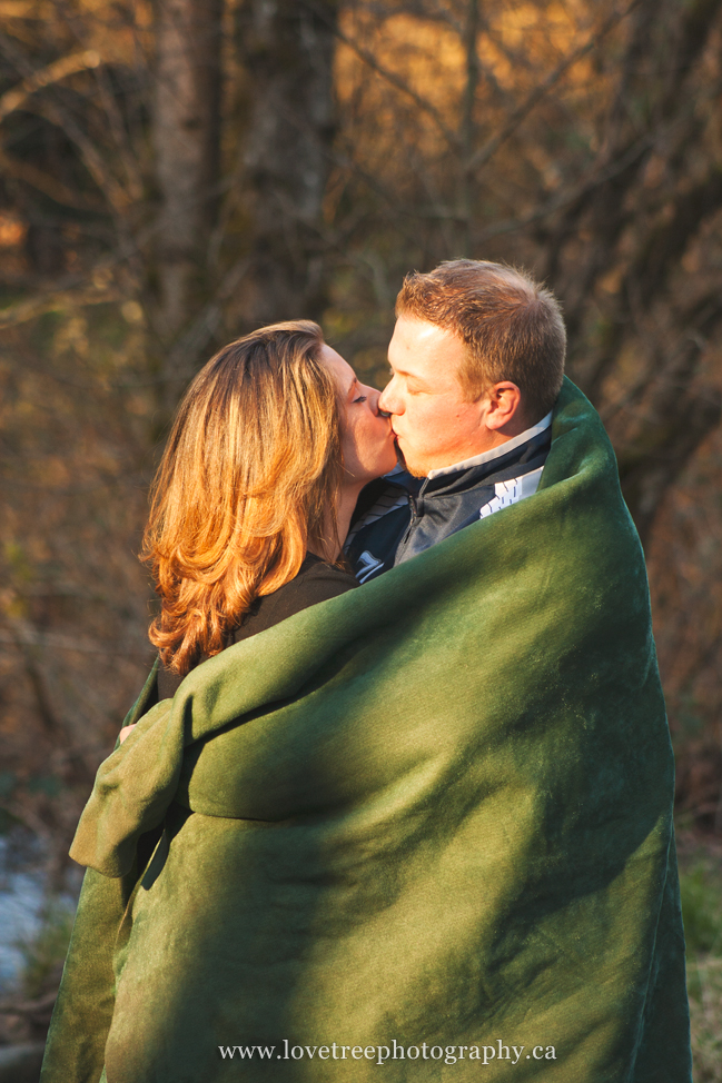winter engagement session in Langley BC