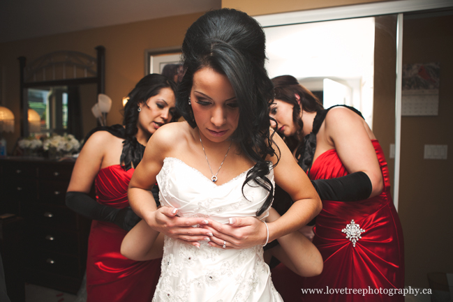 Bride getting ready in Surrey, BC