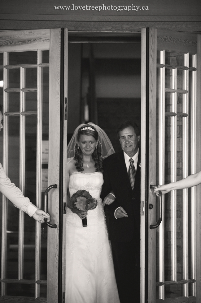 bride walking down the aisle; image by vancouver wedding photographers www.lovetreephotography.ca