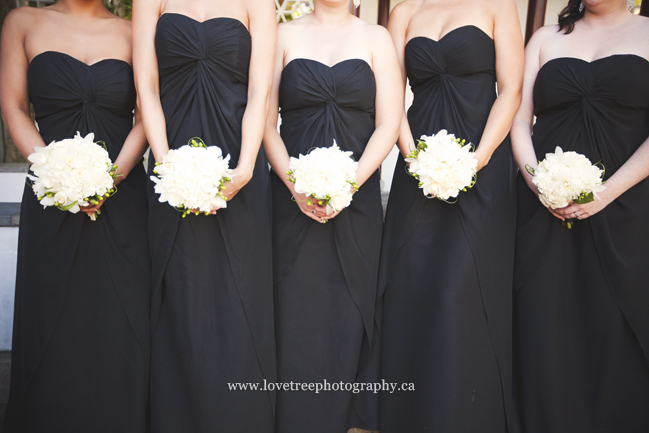 black bridesmaid dresses minoru chapel | richmond BC | by vancouver wedding photographers Love Tree Photography