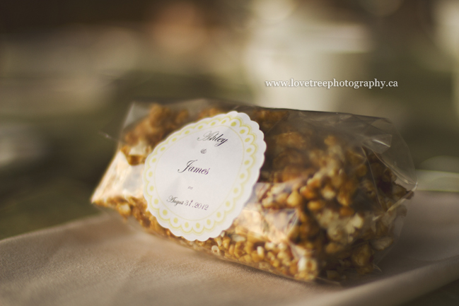 Carmel corn wedding favours | image by Vancouver wedding photographer www.lovetreephotography.ca