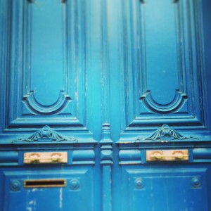 some beautiful blue doors in paris by vancouver wedding photographer love tree photography