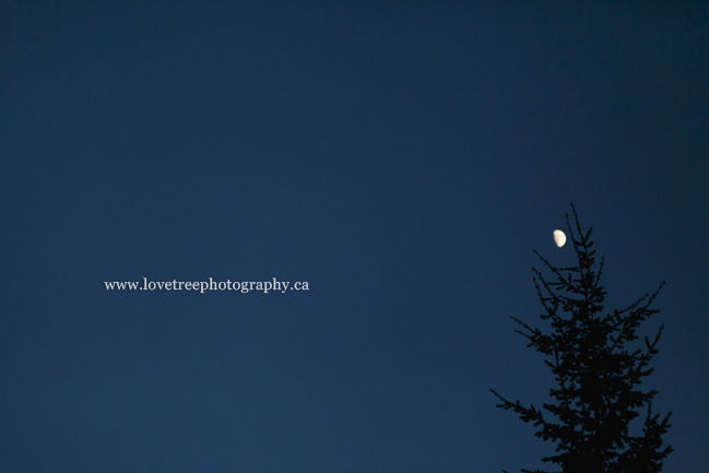 moon over shuswap lake