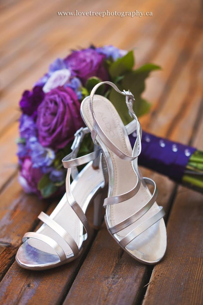 wedding shoes and flowers in vancouver bc; image by www.lovetreephotography.ca