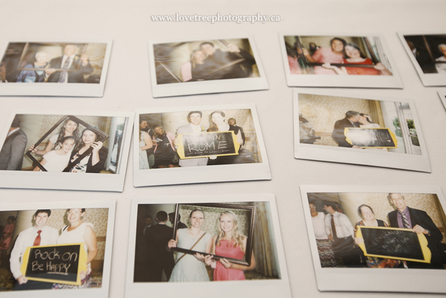 polaroids at a wedding image by vancouver wedding photographers www.lovetreephotography.ca
