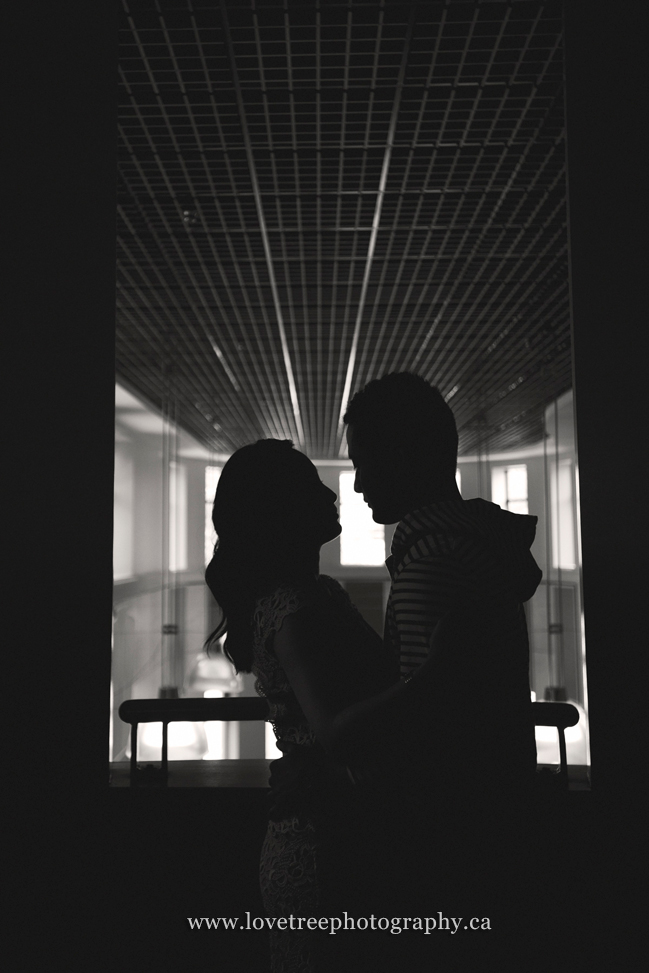 silhouette in the library; image by vancouver wedding photographer www.lovetreephotography.ca