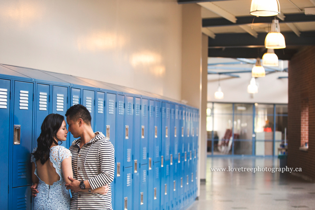 high school lockers ; image by vancouver wedding photographer www.lovetreephotography.ca