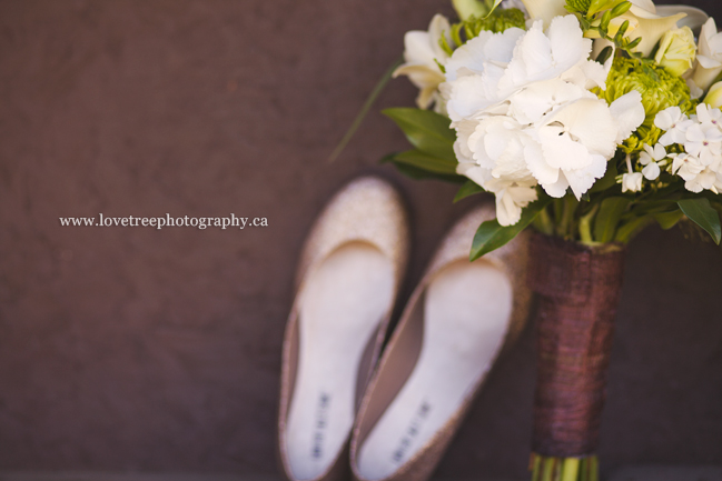wedding bouquet & shoes ; image by vancouver wedding photographer www.lovetreephotography.ca