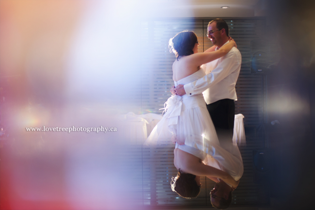 this first dance reflection is so romantic and dreamy - image by vancouver wedding photographers www.lovetreephotography.ca