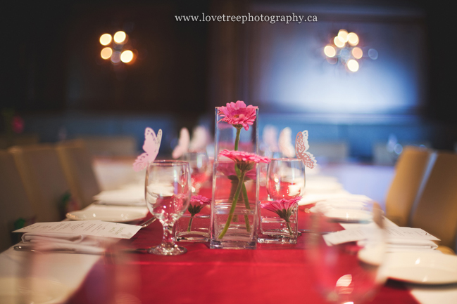 Hot pink wedding decor | image by vancouver wedding photographer www.lovetreephotography.ca
