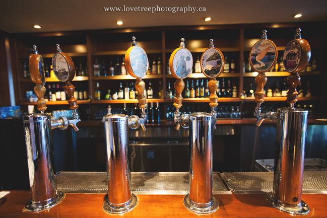 Local draught beers at Dockside Restaurant