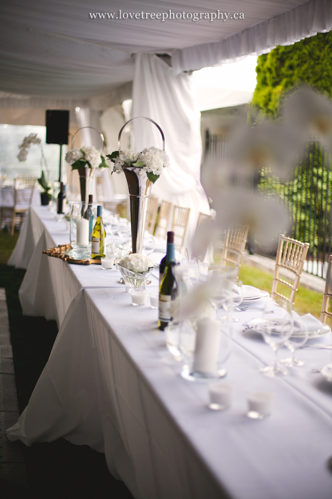 elegant backyard wedding decor