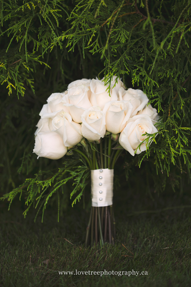 all white bouquet