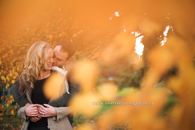 Autumn Engagement session at Queen's Park in New West