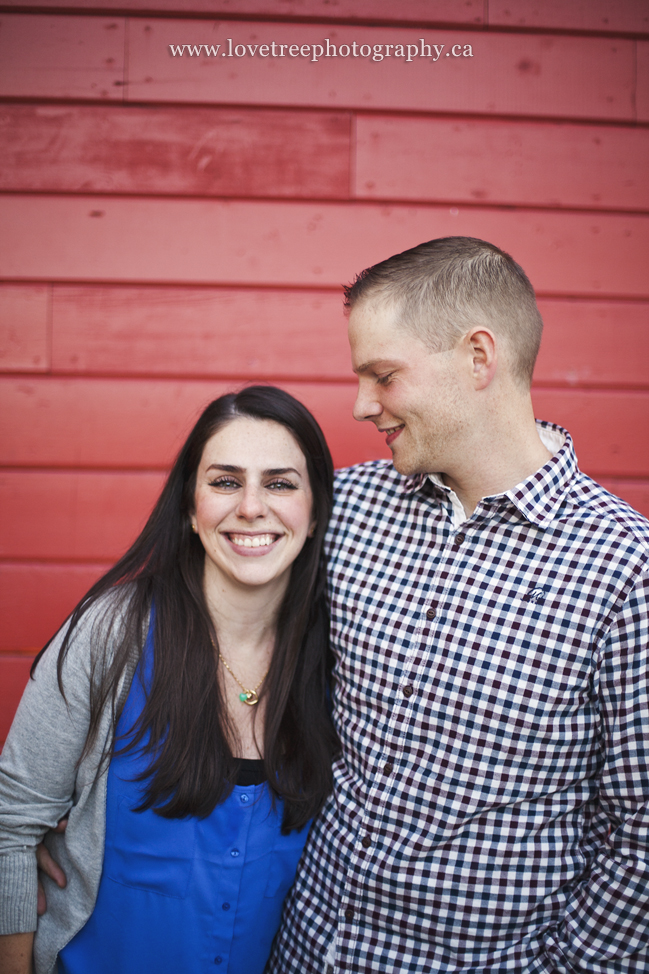 Offbeat engagement session at the Olympic Village in Vancovuer