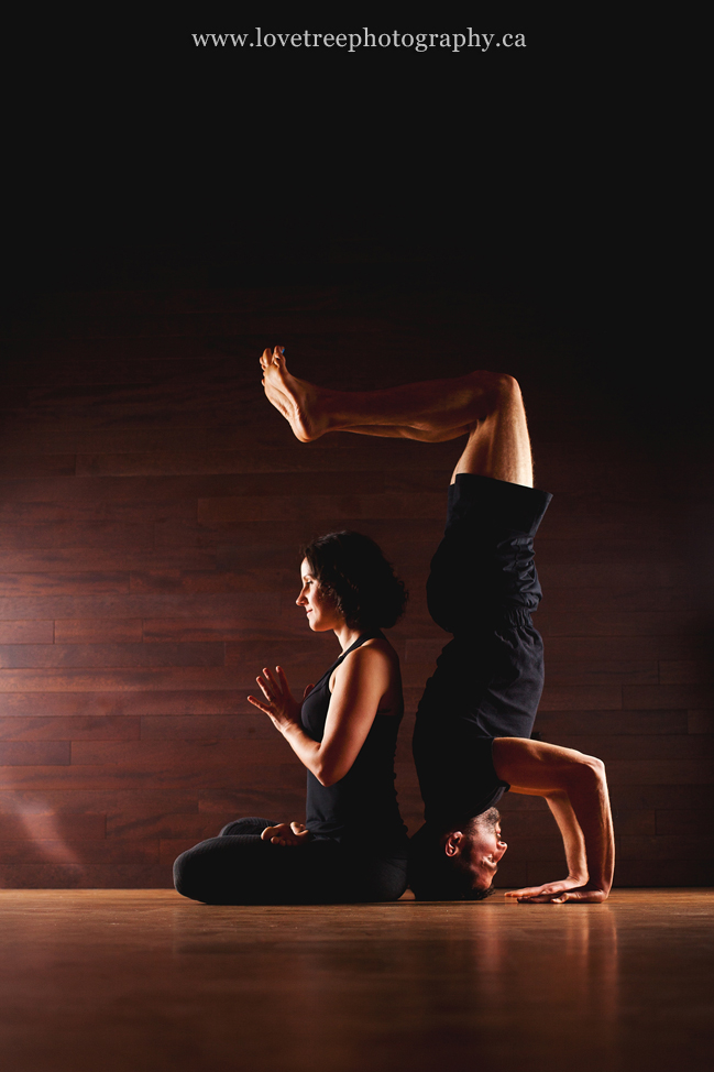 yoga inspired engagement session