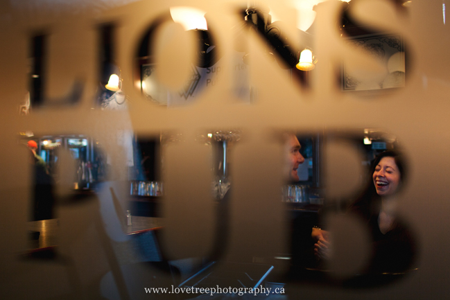 lion's pub engagement session