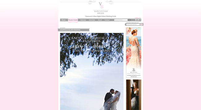 vancouver wedding photographers love tree photography are featured on Vancouver Bride