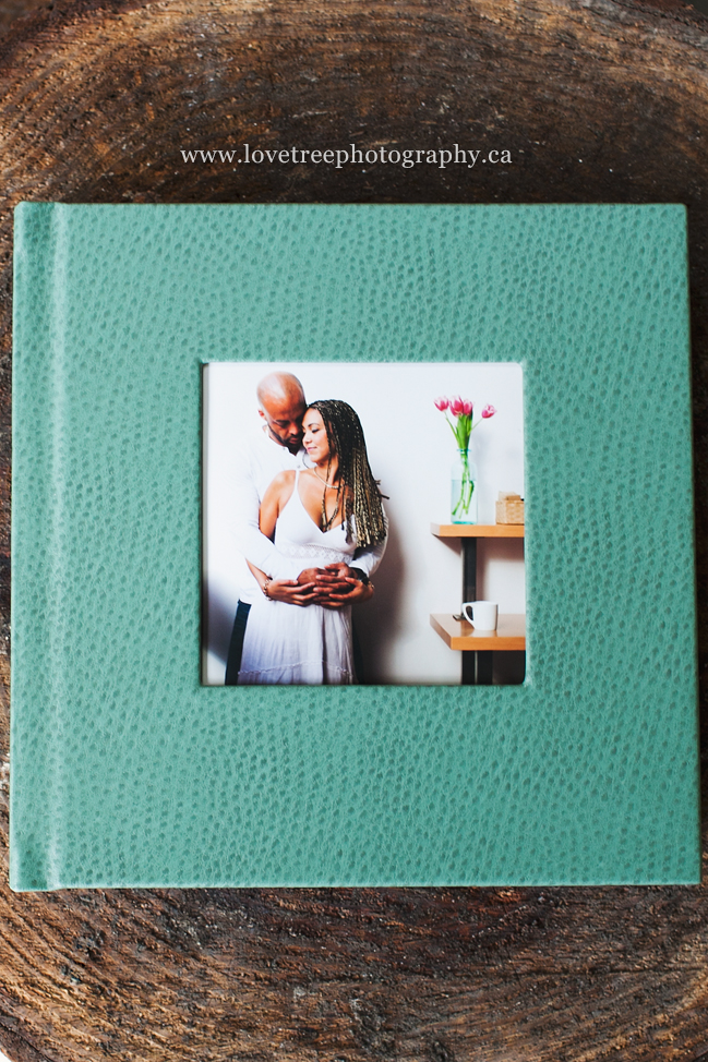 custom albums for engagement sessions