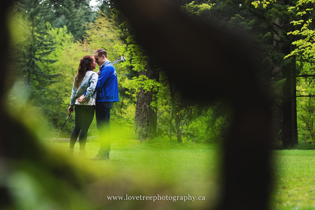 golfing engagement session