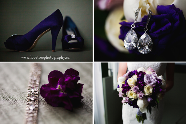 purple and silver wedding decor swan-e-set