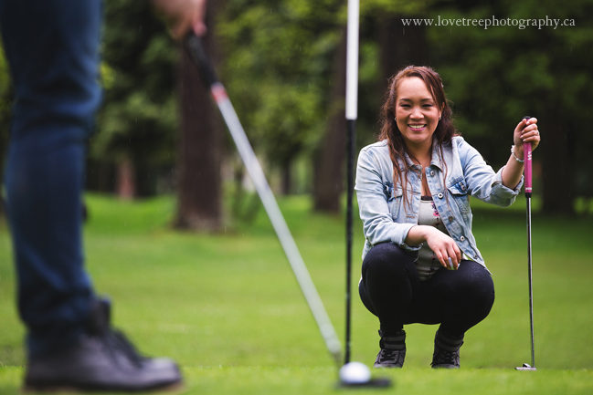 golfing couple