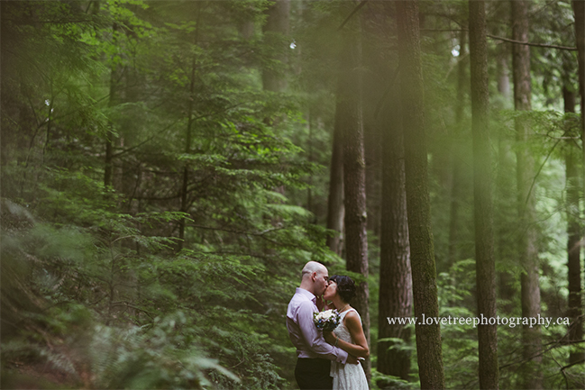 Vancouver BC forest elopement