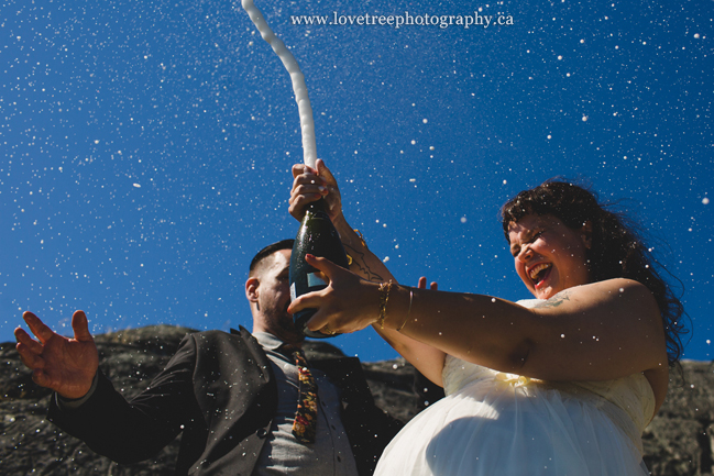 wild Vancouver Beach Wedding